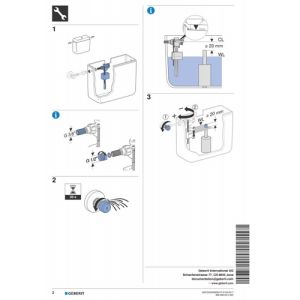 Geberit 136724003 Type 333 float valve