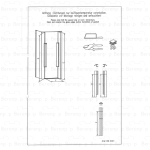 Keramag Joop! S8L42022 komplett Satz von Profilen für Drehtür
