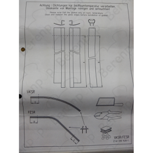 Sphinx S42 S8L43602 ( 2537330 ) vollständig Satz von Profilen für Drehtür in Nische