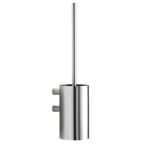 Pressalit Choice Q30850 toilet brush holder for wall mounting brushed steel