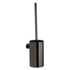 Pressalit Choice Q50850 toilet brush holder for wall mounting black chrome
