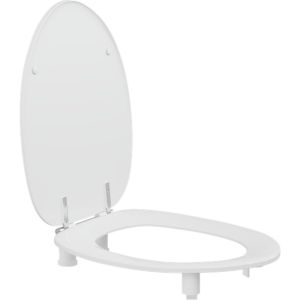 Pressalit Dania R43000 toilet seat 50mm raised with lid with splash guard white