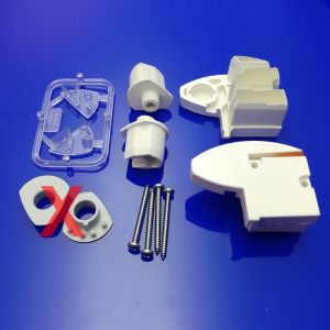 Provex Elegance 1230SA30F scharnierset wit RAL 9010 (oude Elegance, zonder liftsysteem)