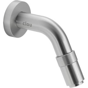 Clou Freddo 11 CL060301541S fountain tap 1/2" wall short spout stainless steel brushed