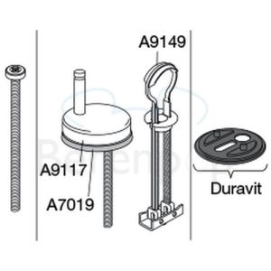 Pressalit 345 938000-D02999 WC-Sitze mit Deckel weiß