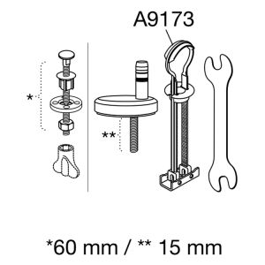 Pressalit 300 Slim 1132000-DM1999 WC-Sitze mit Deckel weiß