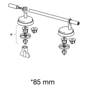 Pressalit Dania R27000-D92999 WC-Sitze ohne Deckel weiß