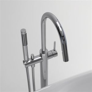 Clou Xo CL060400129 type 1 freestanding bath faucet with hand shower chrome