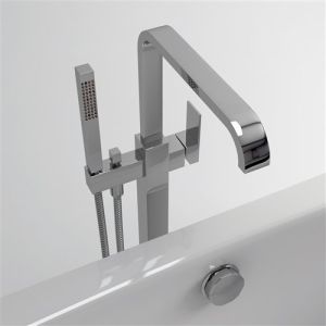 Clou Xo CL060400329 type 3 freestanding bath faucet with hand shower chrome