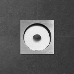 Looox Closed CL2 spare roll holder for 1 roll recessed stainless steel