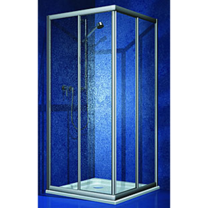 Sphinx 300 S8L41983 compleet strippenset voor hoekdouche 2-delig met schuifdeuren en kwartrond met schuifdeuren