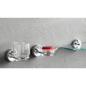 Geesa Luna 5502 glass holder chrome