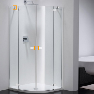 Provex 1236SA00F Drainagestreifen 92cm, 15mm hoch, transparent, für Glasdicke 6mm