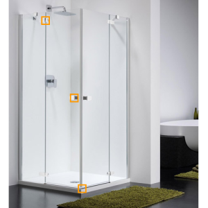 Provex 1235SA00F Entwässerungsstreifen 92cm, 11mm hoch, transparent, für Glasdicke 6mm