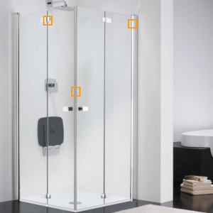 Provex 1235SA00F Entwässerungsstreifen 92cm, 11mm hoch, transparent, für Glasdicke 6mm