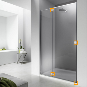 Provex 1312SA00F Entwässerungsstreifen 120cm, 18mm hoch, transparent, für Glasdicke 8mm