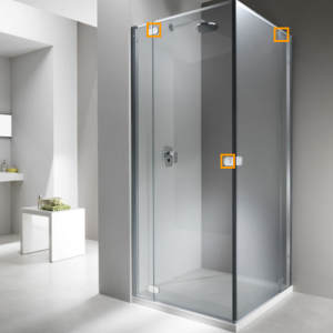 Provex 1312SA00F Entwässerungsstreifen 120cm, 18mm hoch, transparent, für Glasdicke 8mm