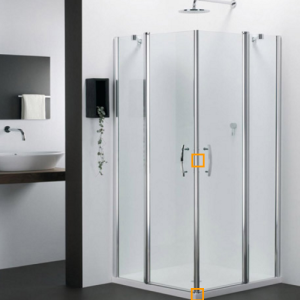 Provex 1201SA00F+ Entwässerungsleiste 120cm, 18mm hoch, transparent, für Glasdicke 6mm