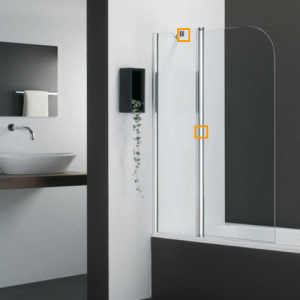 Provex 1246SA00F Entwässerungsstreifen 120cm, 18mm hoch, transparent, für Glasdicke 6mm