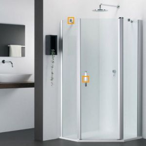 Provex 1203SA00F drainage strip 90cm, 4mm high, transparent, for glass thickness 6mm