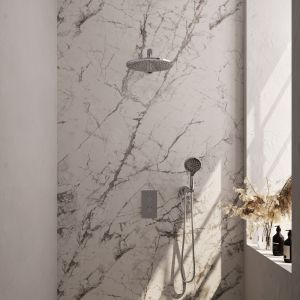 Brauer Carving 5-CE-128 thermostatic concealed rain shower 3-way diverter SET 32 chrome