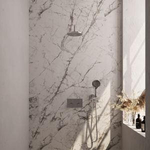 Brauer Carving 5-CE-192 thermostatic concealed rain shower with push buttons SET 57 chrome