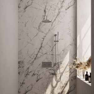 Brauer Carving 5-CE-198 thermostatic concealed rain shower with push buttons SET 63 chrome