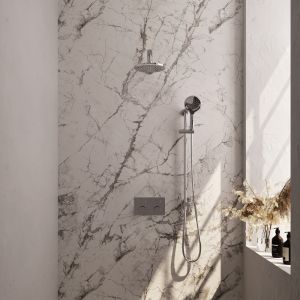 Brauer Carving 5-CE-202 thermostatic concealed rain shower with push buttons SET 67 chrome