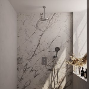 Brauer Carving 5-NG-131 thermostatic concealed rain shower 3-way diverter SET 35 stainless steel brushed PVD