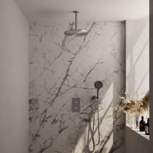 Brauer Carving 5-NG-132 thermostatic concealed rain shower 3-way diverter SET 36 stainless steel brushed PVD