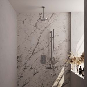 Brauer Carving 5-NG-137 thermostatic concealed rain shower 3-way diverter SET 41 stainless steel brushed PVD