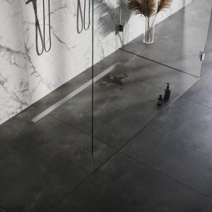 Brauer DR-MRF160NG douchegoot met multifunctioneel rooster en flens 7 x 160cm RVS geborsteld