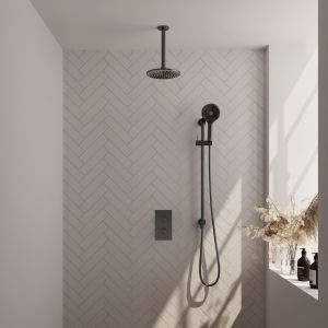 Brauer Edition 5-GM-072 thermostatic concealed rain shower 3-way diverter SET 47 gunmetal brushed PVD