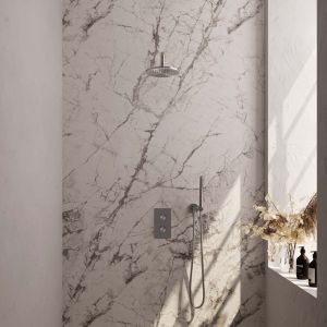 Brauer Edition 5-NG-050 thermostatic concealed rain shower 3-way diverter SET 27 stainless steel brushed PVD