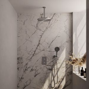 Brauer Edition 5-NG-061 thermostatic concealed rain shower 3-way diverter SET 36 stainless steel brushed PVD