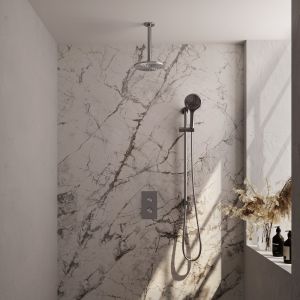 Brauer Edition 5-NG-072 thermostatic concealed rain shower 3-way diverter SET 47 stainless steel brushed PVD