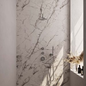 Brauer Edition 5-NG-074 thermostatic concealed rain shower SET 03 stainless steel brushed PVD