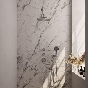 Brauer Edition 5-NG-077 thermostatic concealed rain shower SET 10 stainless steel brushed PVD