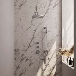 Brauer Edition 5-NG-079 thermostatic concealed rain shower SET 16 stainless steel brushed PVD