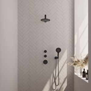 Brauer Edition 5-S-028 thermostatic concealed rain shower SET 07 matte black