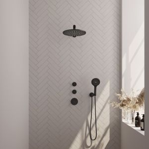 Brauer Edition 5-S-030 thermostatic concealed rain shower SET 08 matte black