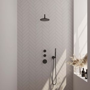 Brauer Edition 5-S-074 thermostatic concealed rain shower SET 03 matte black