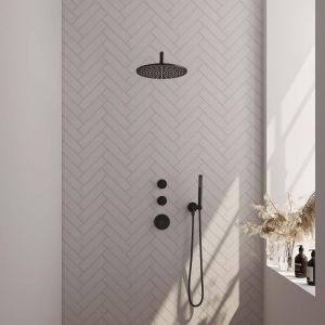 Brauer Edition 5-S-075 thermostatic concealed rain shower SET 04 matte black