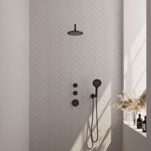 Brauer Edition 5-S-076 thermostatic concealed rain shower SET 09 matte black