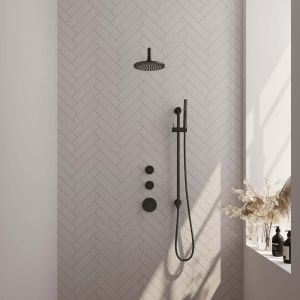 Brauer Edition 5-S-078 thermostatic concealed rain shower SET 15 matte black