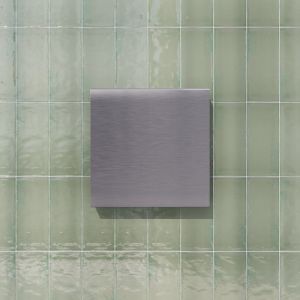 Brauer 5-NG-227 surface-mounted niche with concealed storage brushed stainless steel pvd