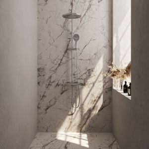 Brauer Carving 5-CE-087-4 surface-mounted thermostatic rain shower SET 04 chrome