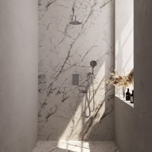 Brauer Carving 5-CE-129 thermostatic concealed rain shower 3-way diverter SET 33 chrome