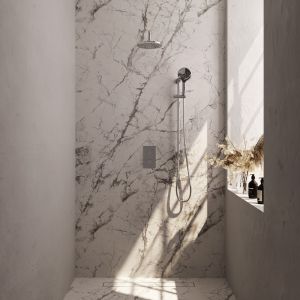 Brauer Carving 5-CE-141 thermostatic concealed rain shower 3-way diverter SET 45 chrome