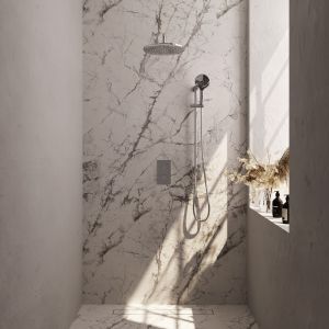 Brauer Carving 5-CE-142 thermostatic concealed rain shower 3-way diverter SET 46 chrome